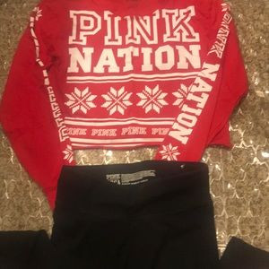 Pink Victoria Secret outfit